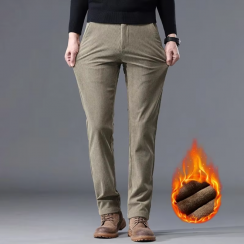 10 Prs Winter Corduroy Casual Mens Loose Straight Leg Trousers